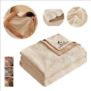 Double Layer Composite Throw Designed Milk Velvet Blanket